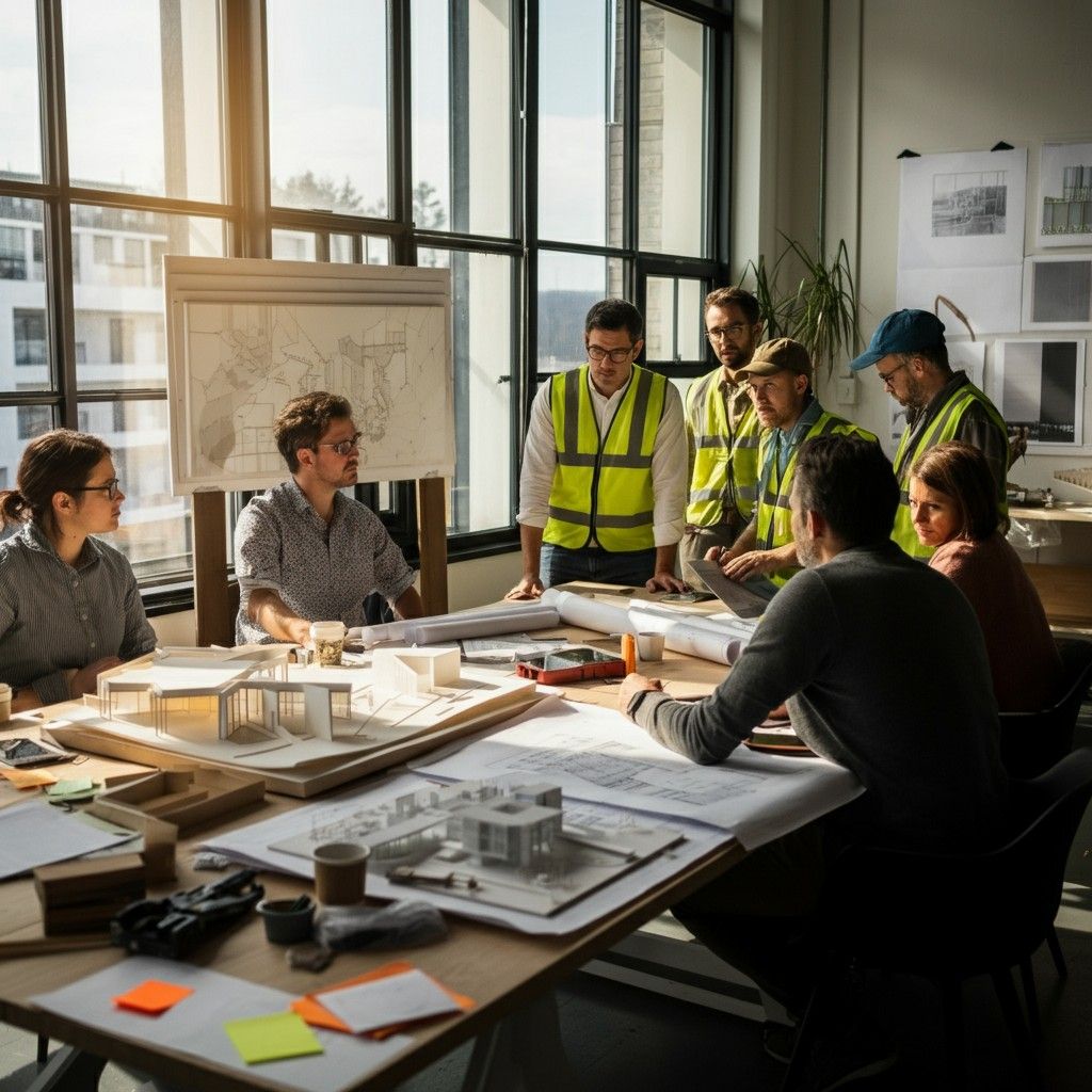 Construction planning desk